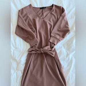 Dynamite Mauve Ribbed dress